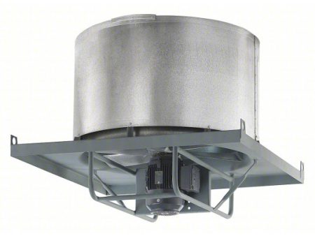 Axial Upblast Roof Exhaust Fan: Direct Drive, 24 in Blade, 7,425 cfm, TEFC, 1 hp, 230 460V AC, 3 Supply