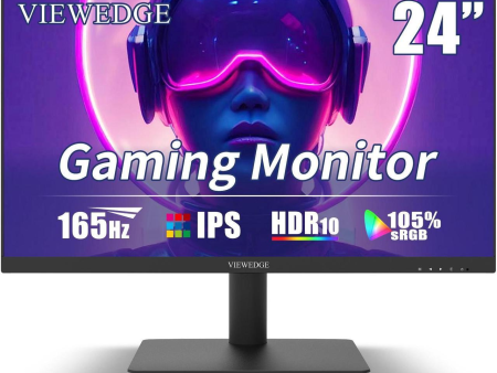 Viewedge 24 Inch Gaming Monitor with 165hz 144hz Online