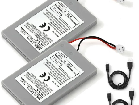 2Pack 3.7v 1800mAh Replacement Battery for Sony Playstation 3 Controller PS3 Online