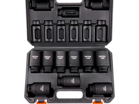 1 2  Drive Impact Socket Set, 6 Point For Discount