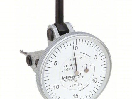 Vertical Dial Test Indicator: Vertical, 0 in to 0.06 in Range, 1.5 in Dial Size Online now