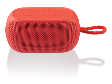 onn. Small Rugged Speaker with Bluetooth Wireless Technology, Red Online now