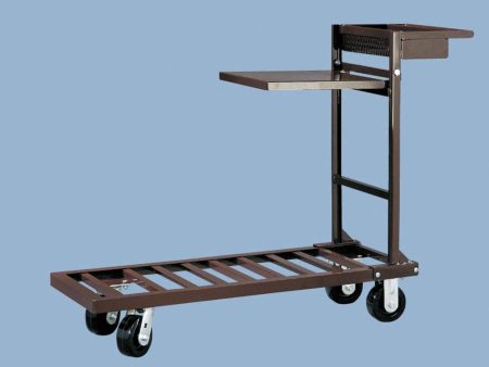 HUBERT® Brown Coated Steel 4-Wheel Platform Utility Car Hot on Sale