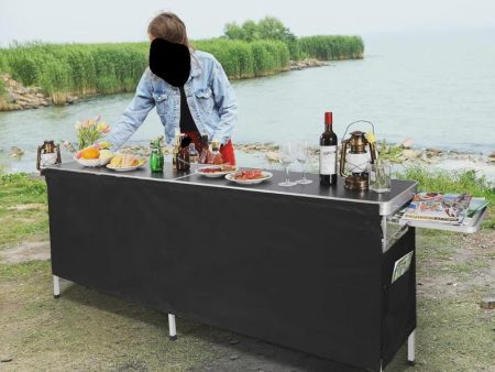 Winon Rectangular Outdoor Folding Bar Table Online Hot Sale