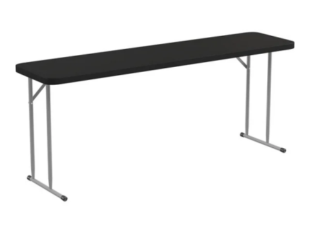 Kathryn Rectangular Plastic Folding Tables, Black Online